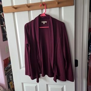 Ruffle Edge Cardigan Shawl